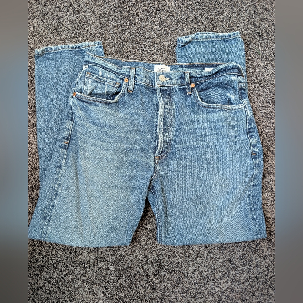 Citizens Of Humanity Light Blue Straight Leg Jeans